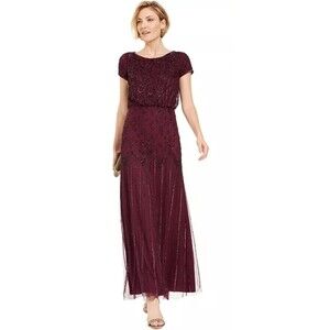 Bridgerton Regency Adrianna Pappell Beaded Maxi Gown  (no size tag - see photos)